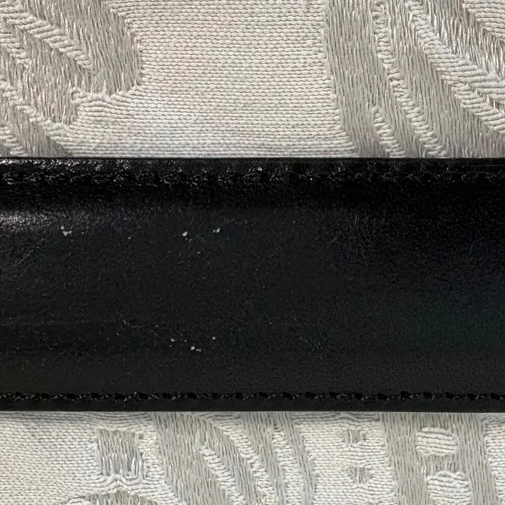 BRIGHTON Black Leather Belt E6703 Women's Sz 36 Western Southern Country Cowgirl
